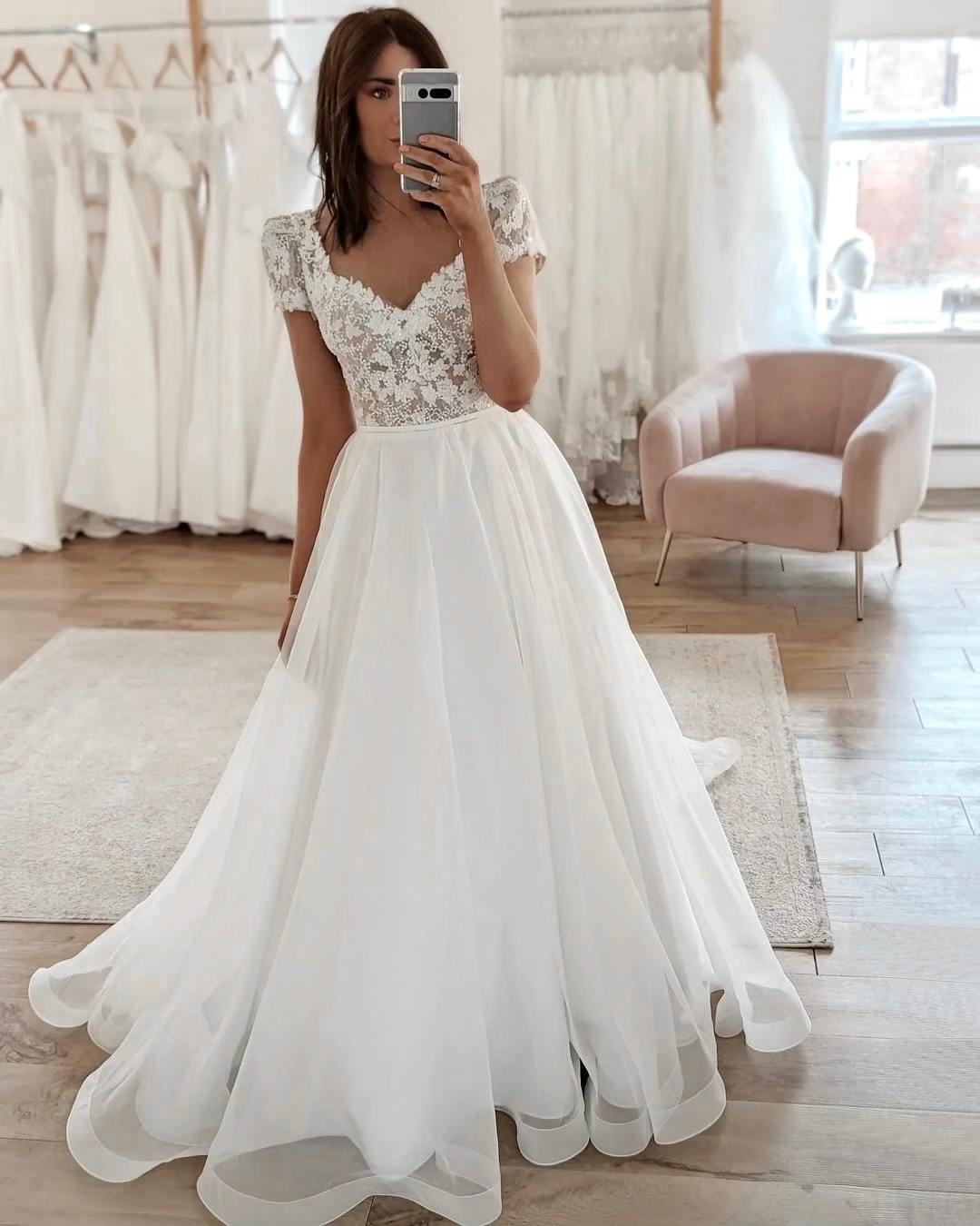 Cap-Sleeve Sheath Dress