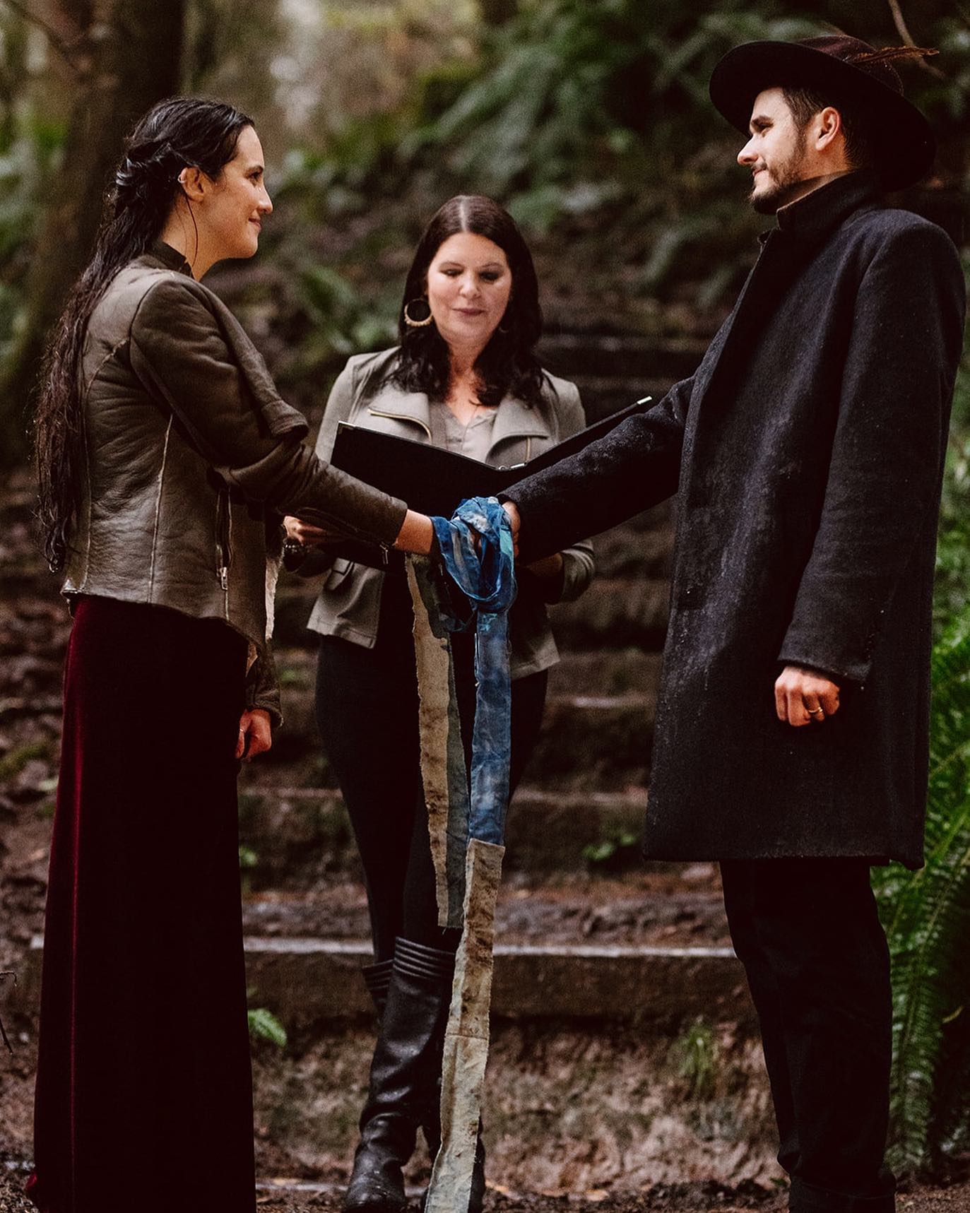 Traditional handfasting ceremony