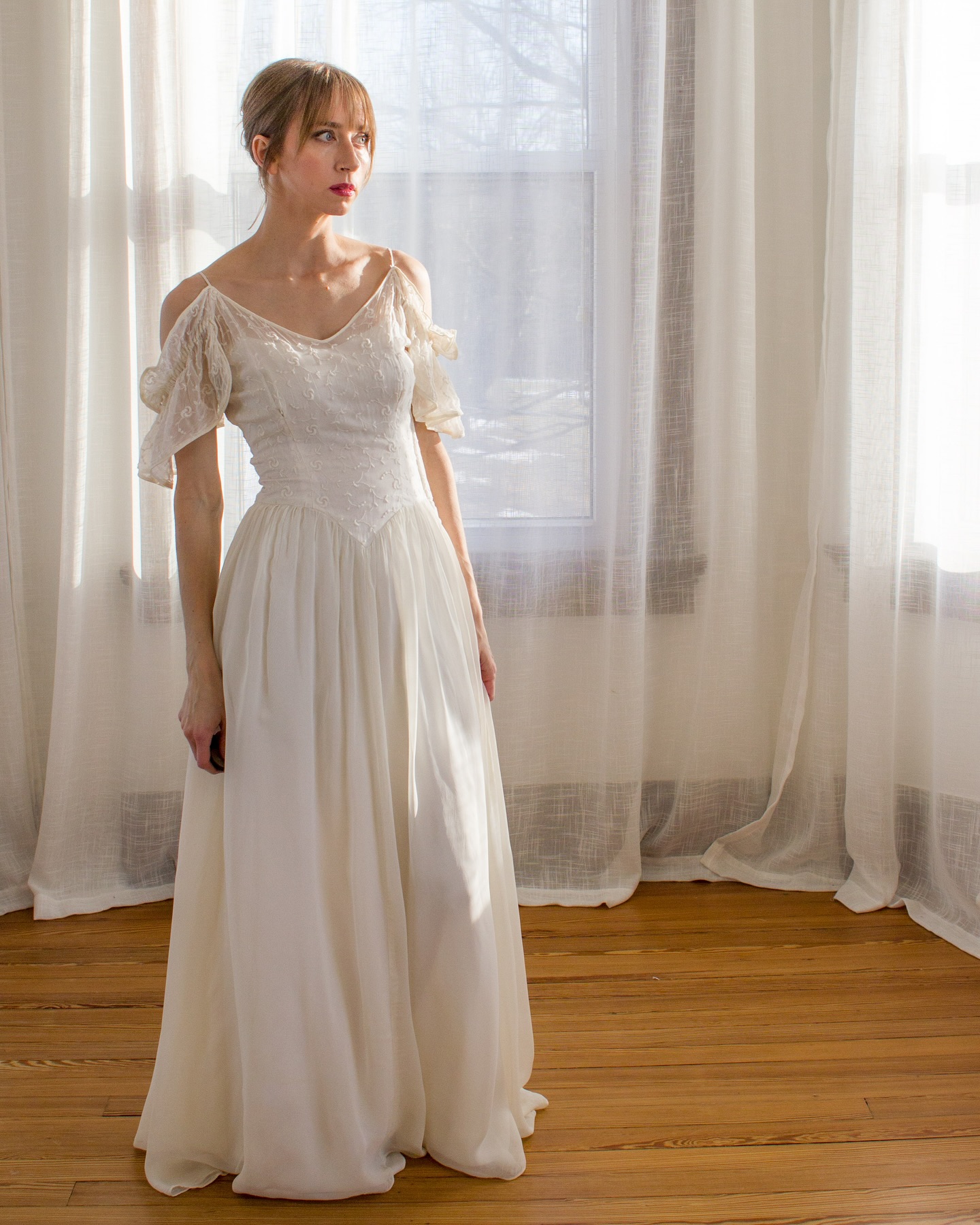 Empire Waist Chiffon Dress