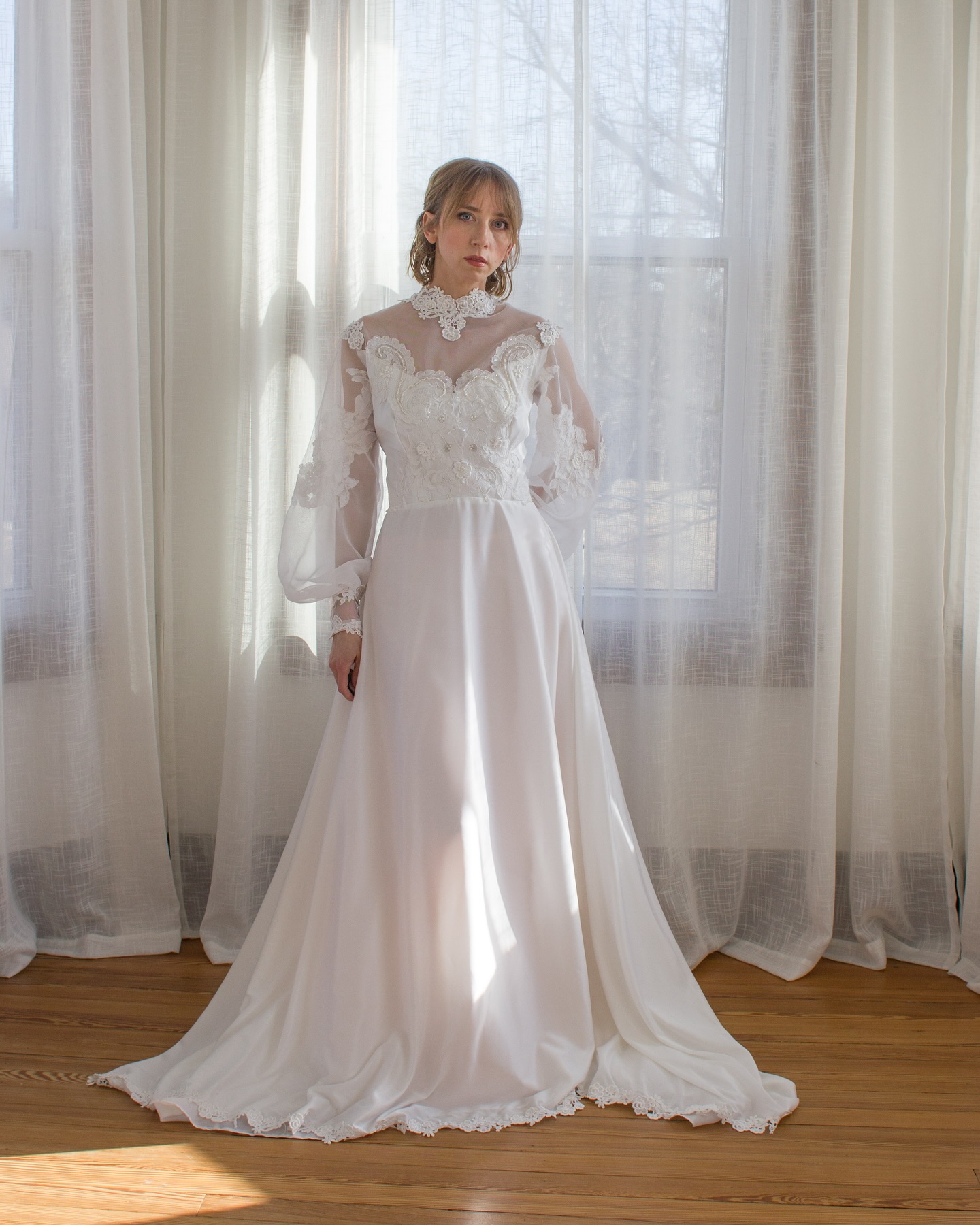 Halter Neck Satin Gown