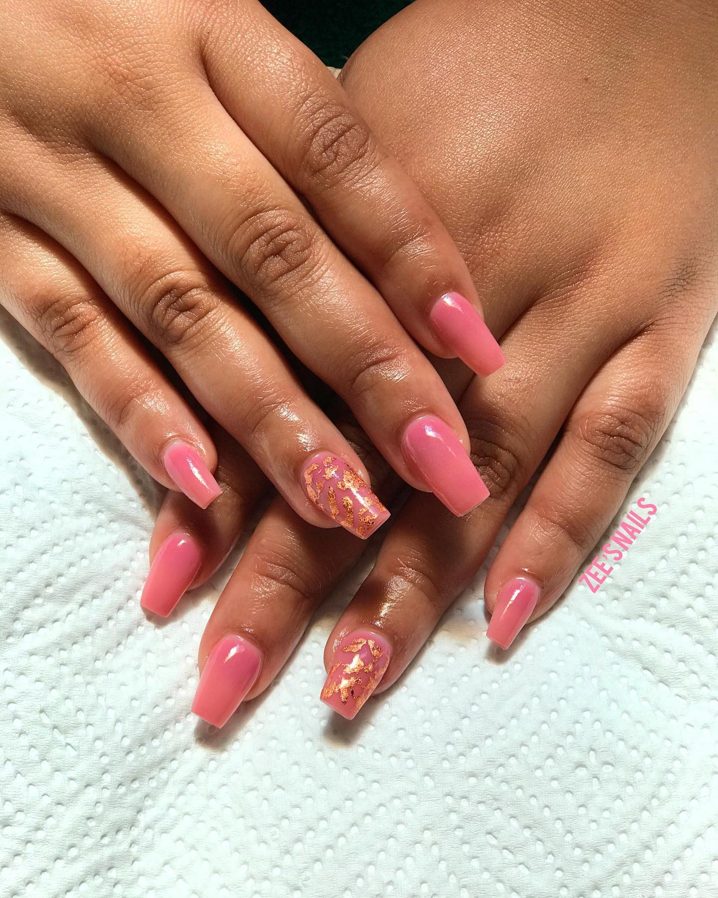 Dusty Rose Coffin Nails