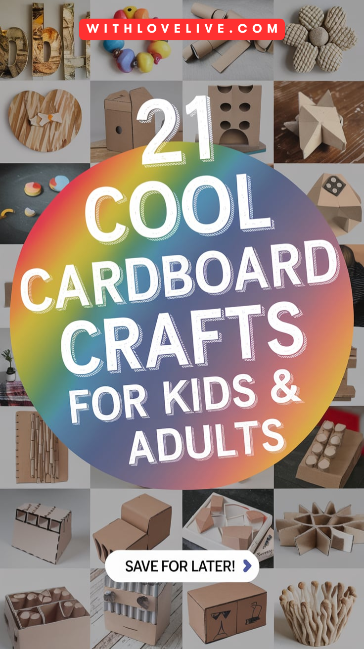 Cardboard Crafts for kids and adults-pin