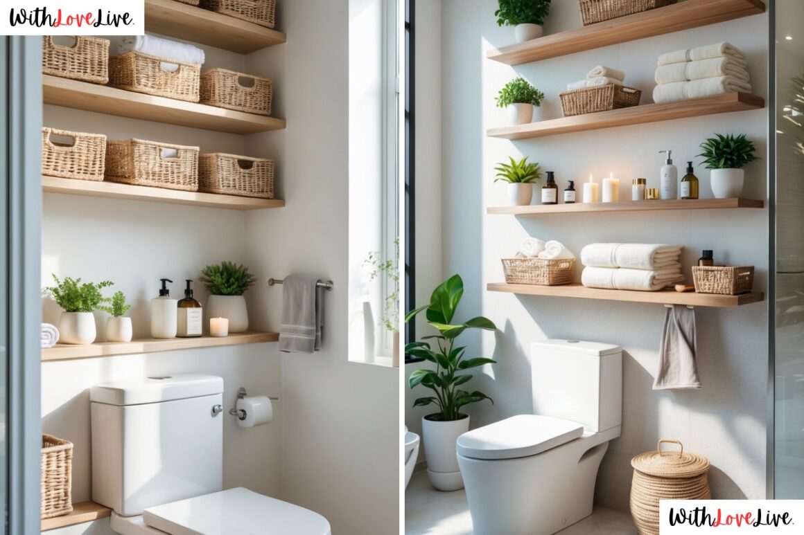 Bathroom Shelves Over Toilet
