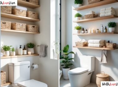 Bathroom Shelves Over Toilet