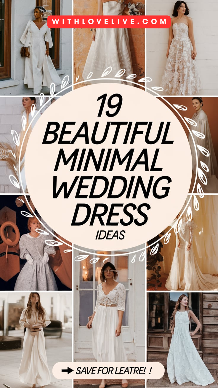 Beautiful Minimal Wedding Dress Ideas-pin