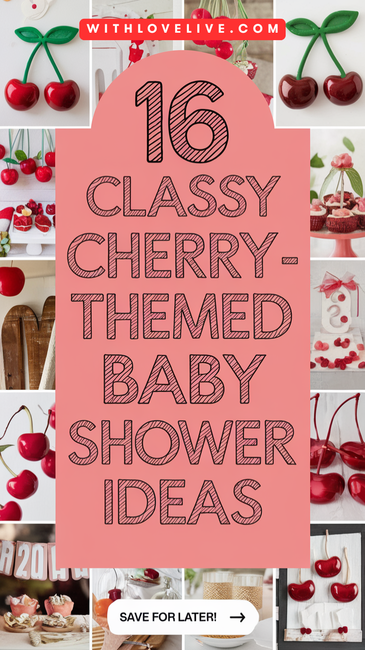 Classy Cherry-Themed Baby Shower Ideas-pin