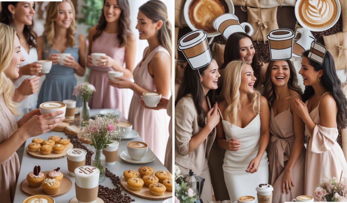 Coffee-Themed Bridal Shower