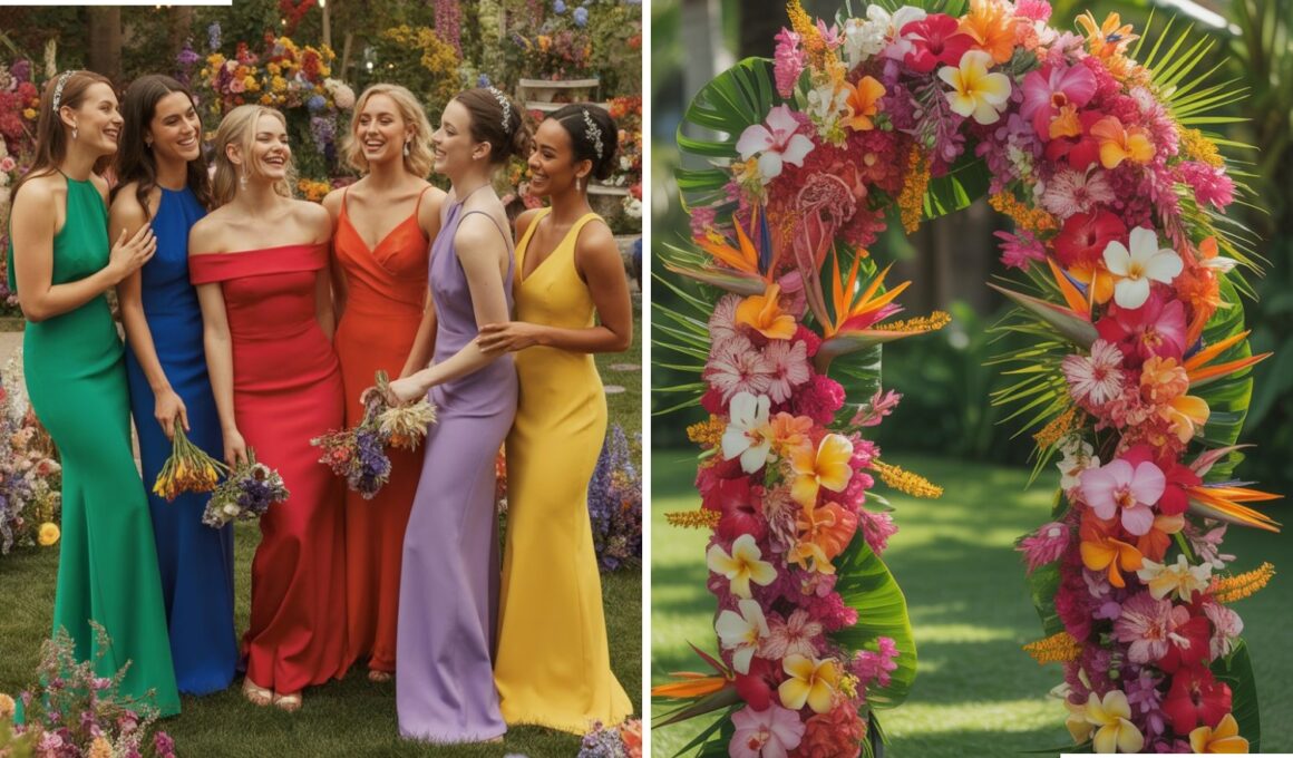 Colorful Garden Wedding Ideas