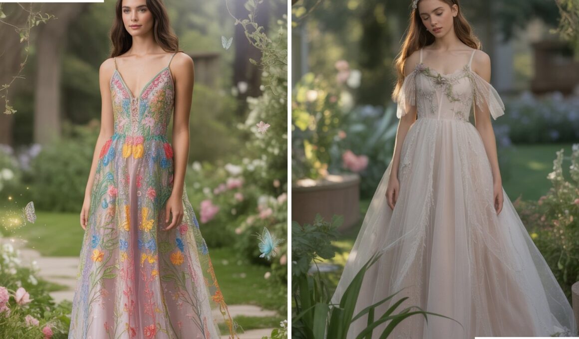 Cute Fairy Garden Wedding Dress Ideas