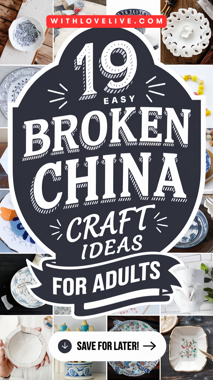 Easy Broken China Craft Ideas For Adults-pin
