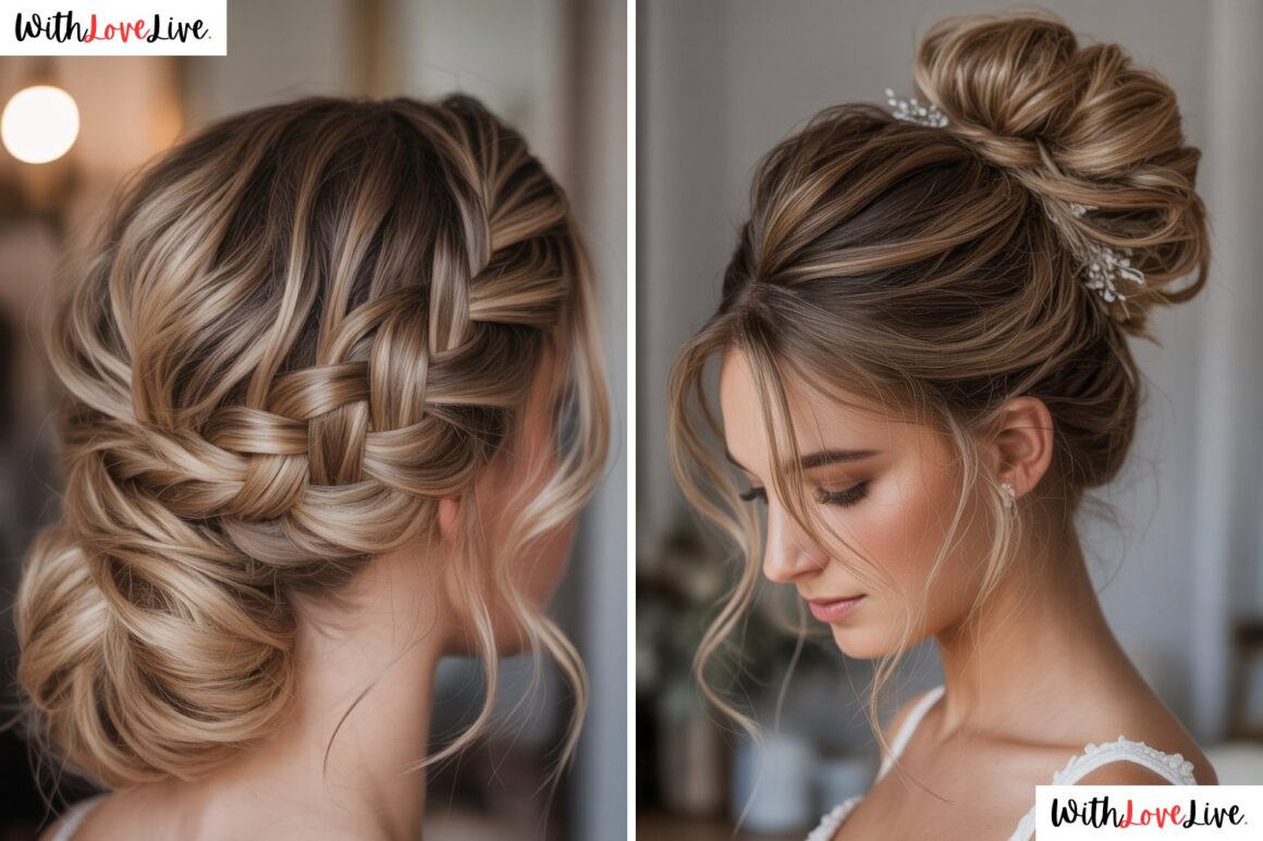 Messy Bun Wedding Hairstyle Ideas