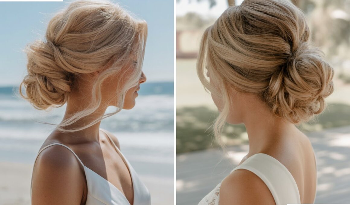 Messy Updo Wedding Hairstyles
