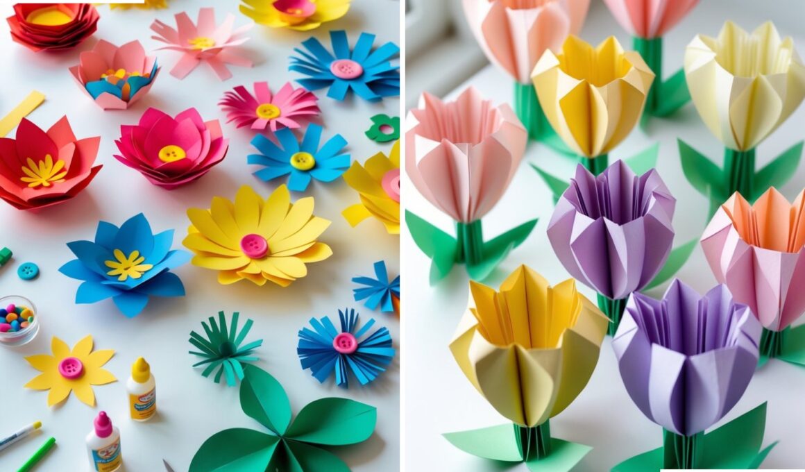 Paper Flower Craft Ideas