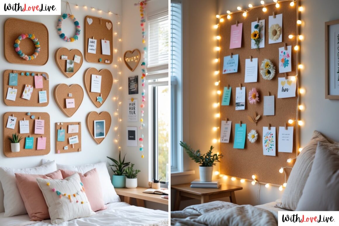 corkboard bedroom