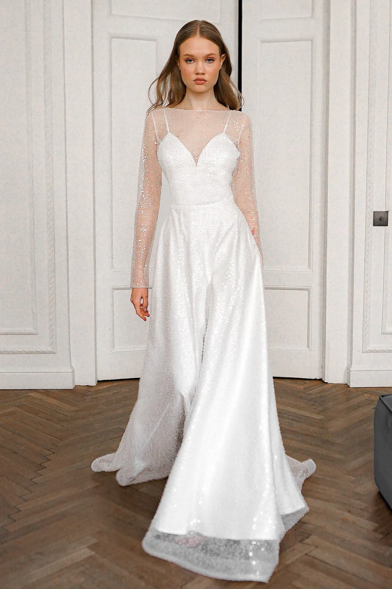 Satin babydoll dress with sweetheart neckline