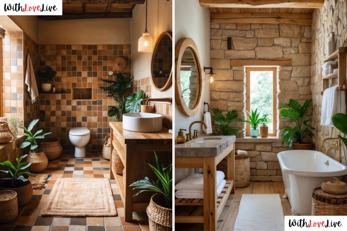 rustic bathroom