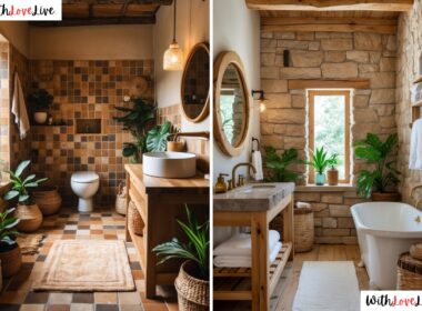 rustic bathroom