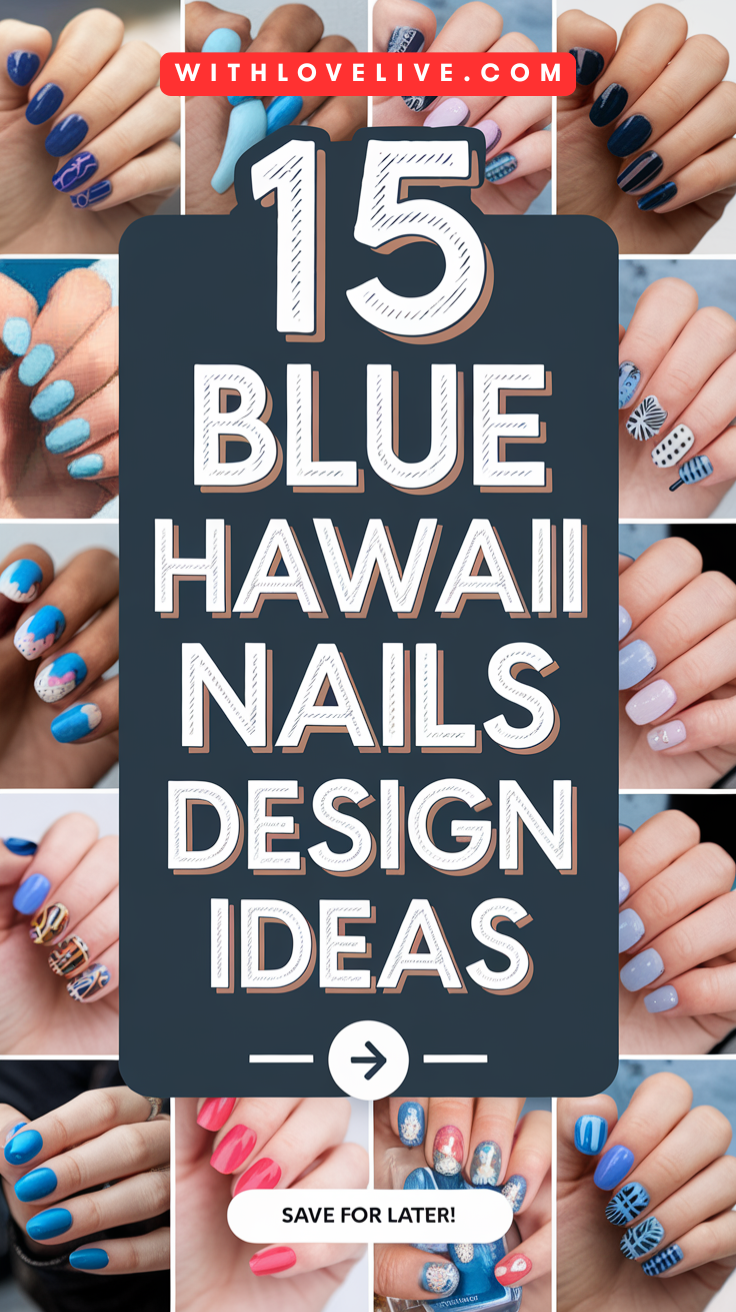 Blue Hawaii Nails Design Ideas