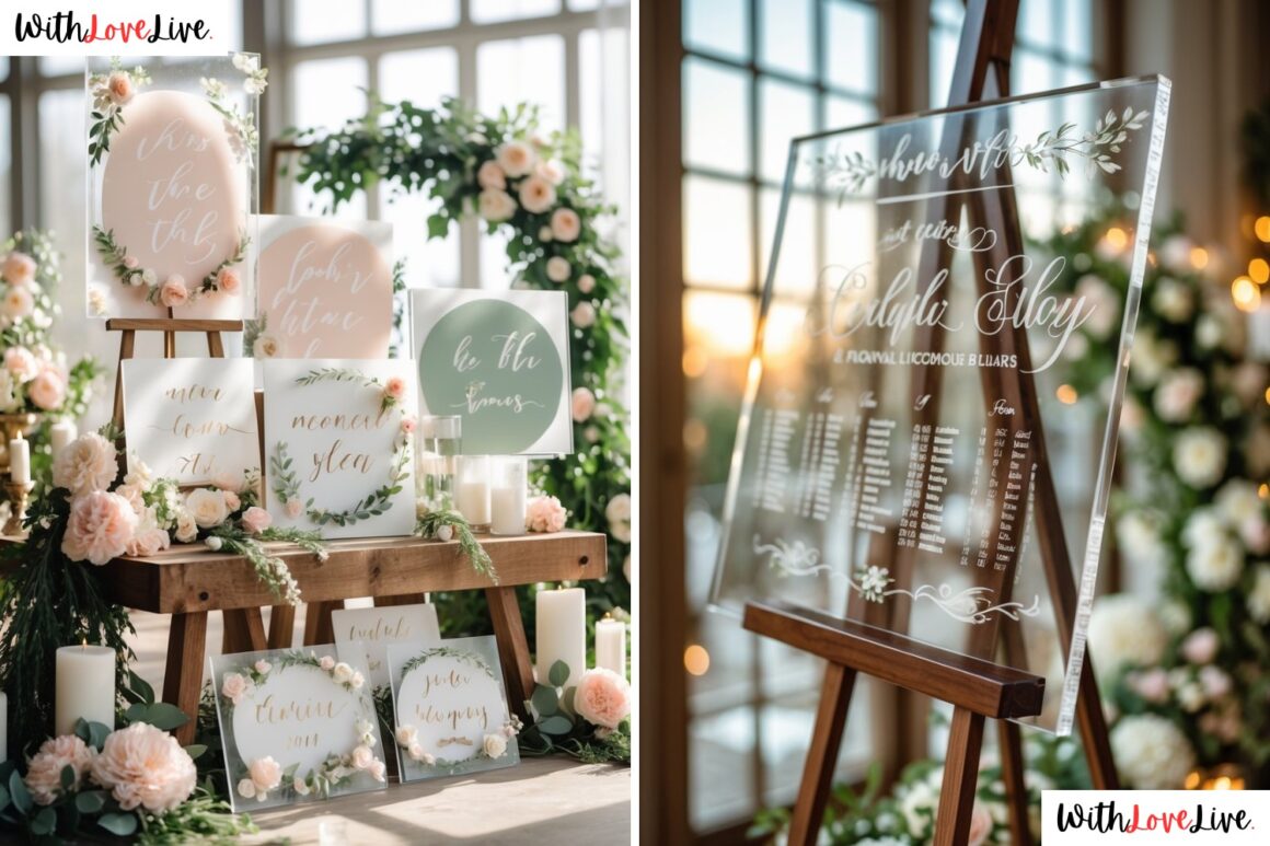 Best Acrylic Wedding Sign Ideas for a Stylish Celebration