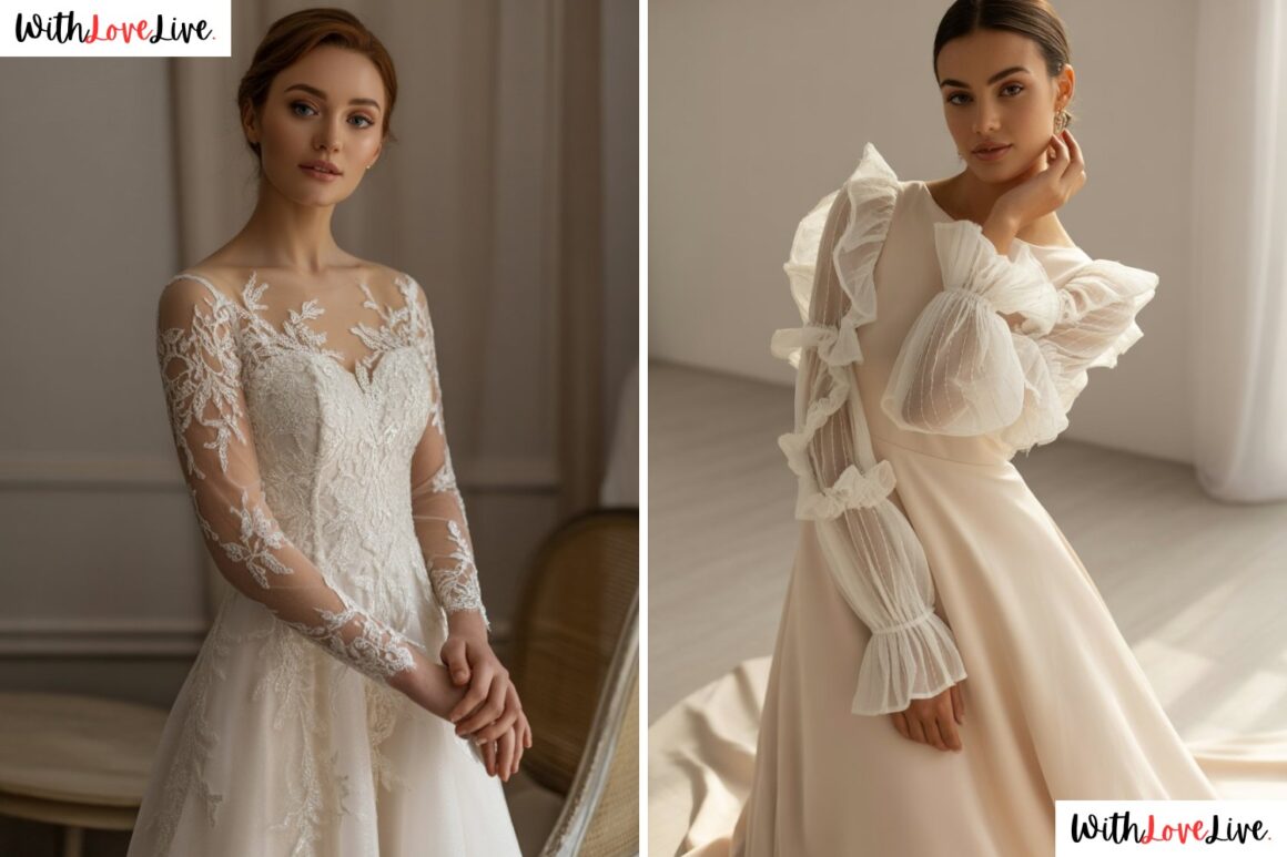 15 Cute Long-Sleeved Wedding Dress Ideas