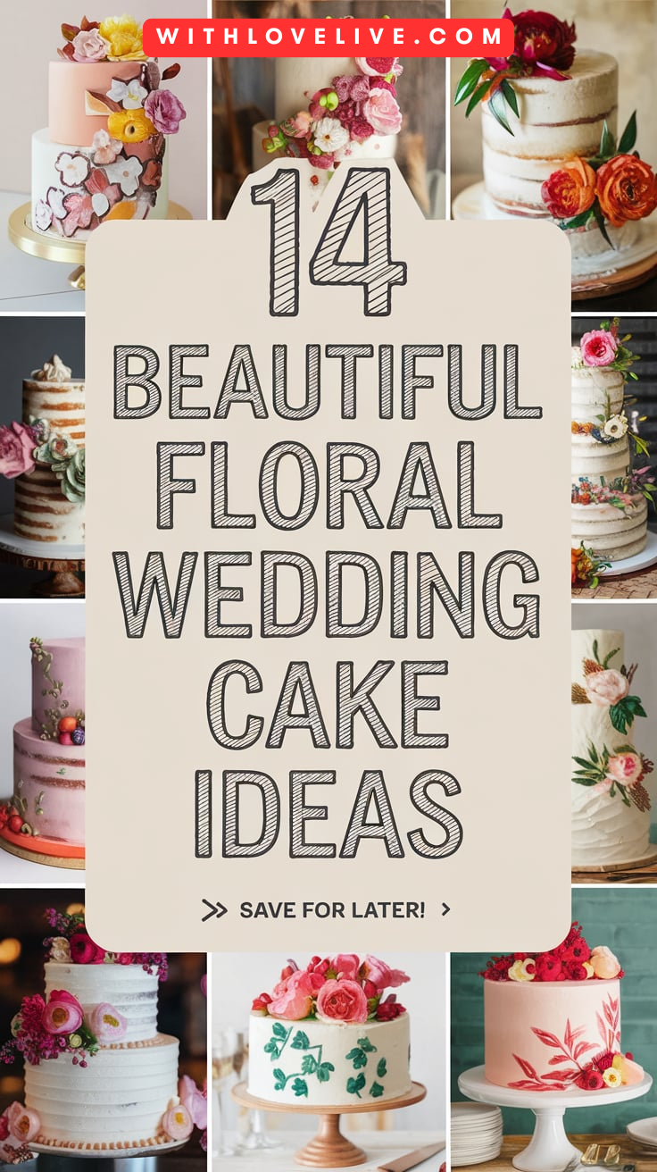 Beautiful Floral Wedding Cake Ideas-pin