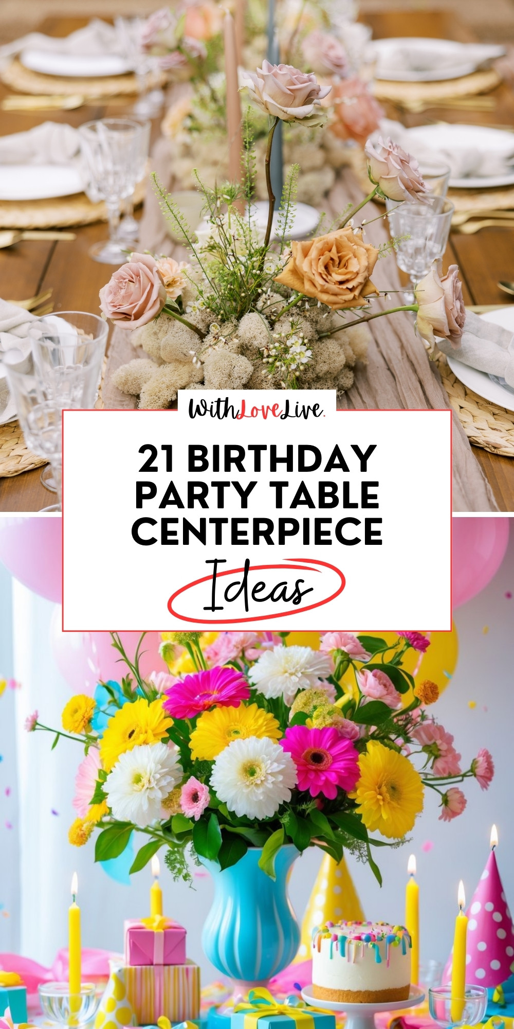 Birthday Party Table Centerpiece Ideas