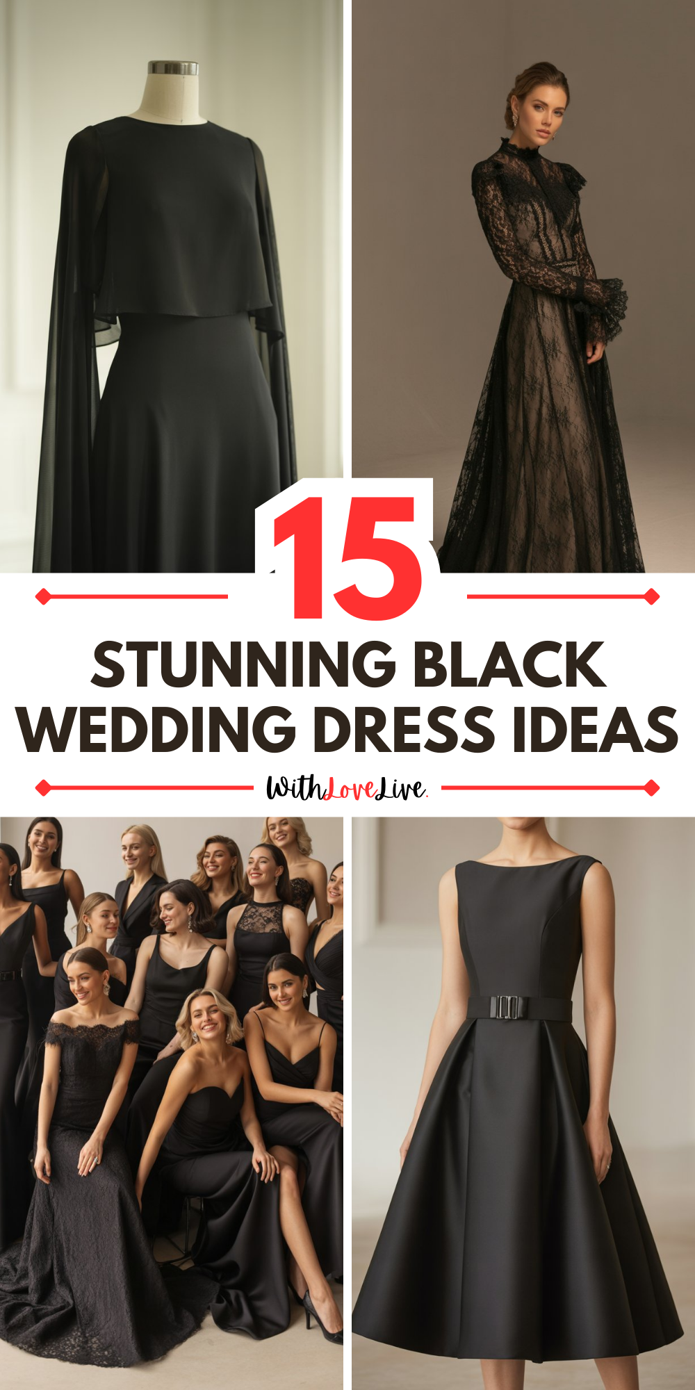 Black Wedding Dress Ideas