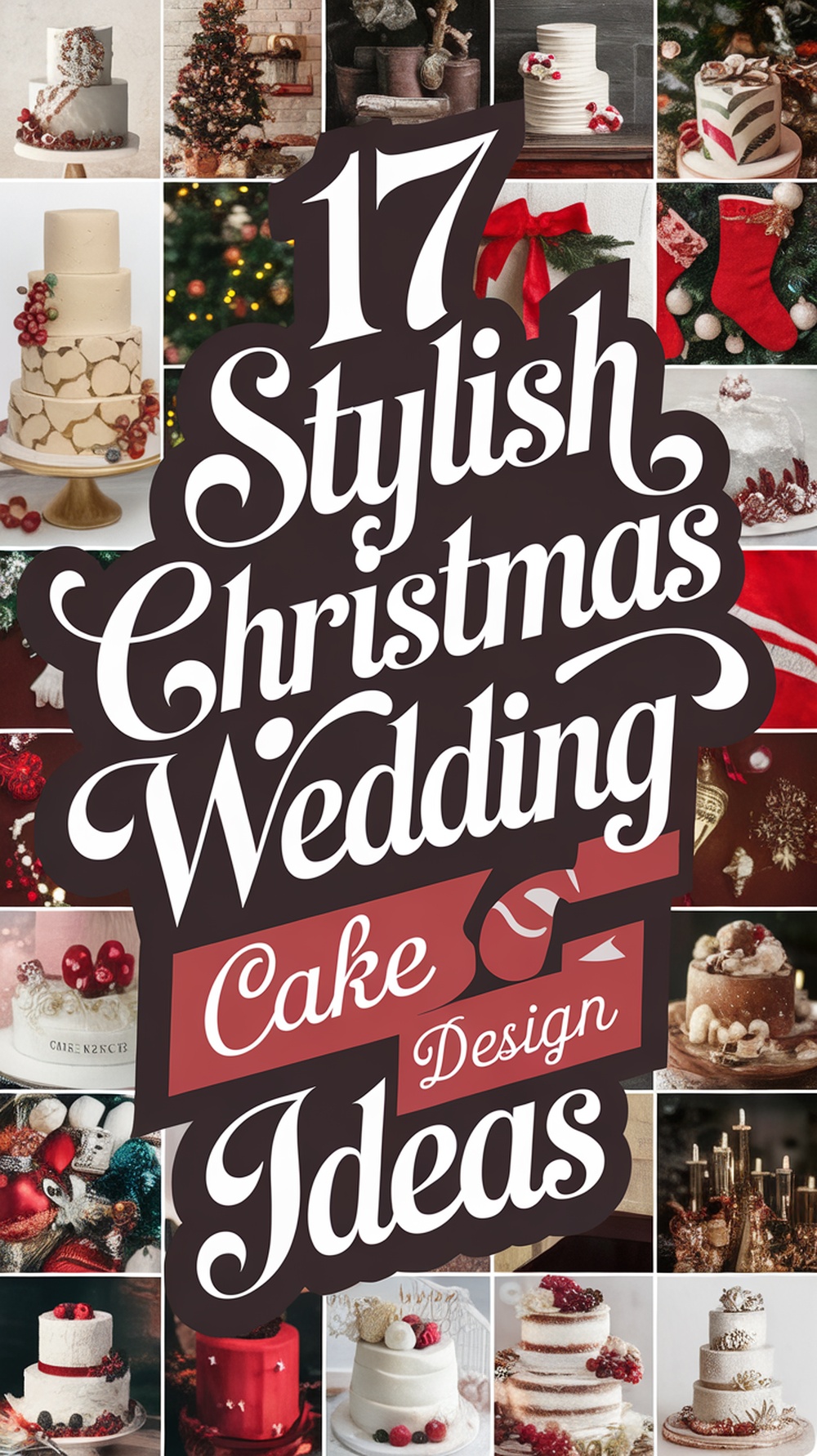 Christmas Wedding Cake Design