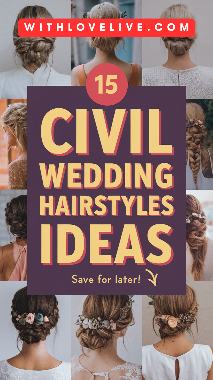 Civil Wedding Hairstyles Ideas