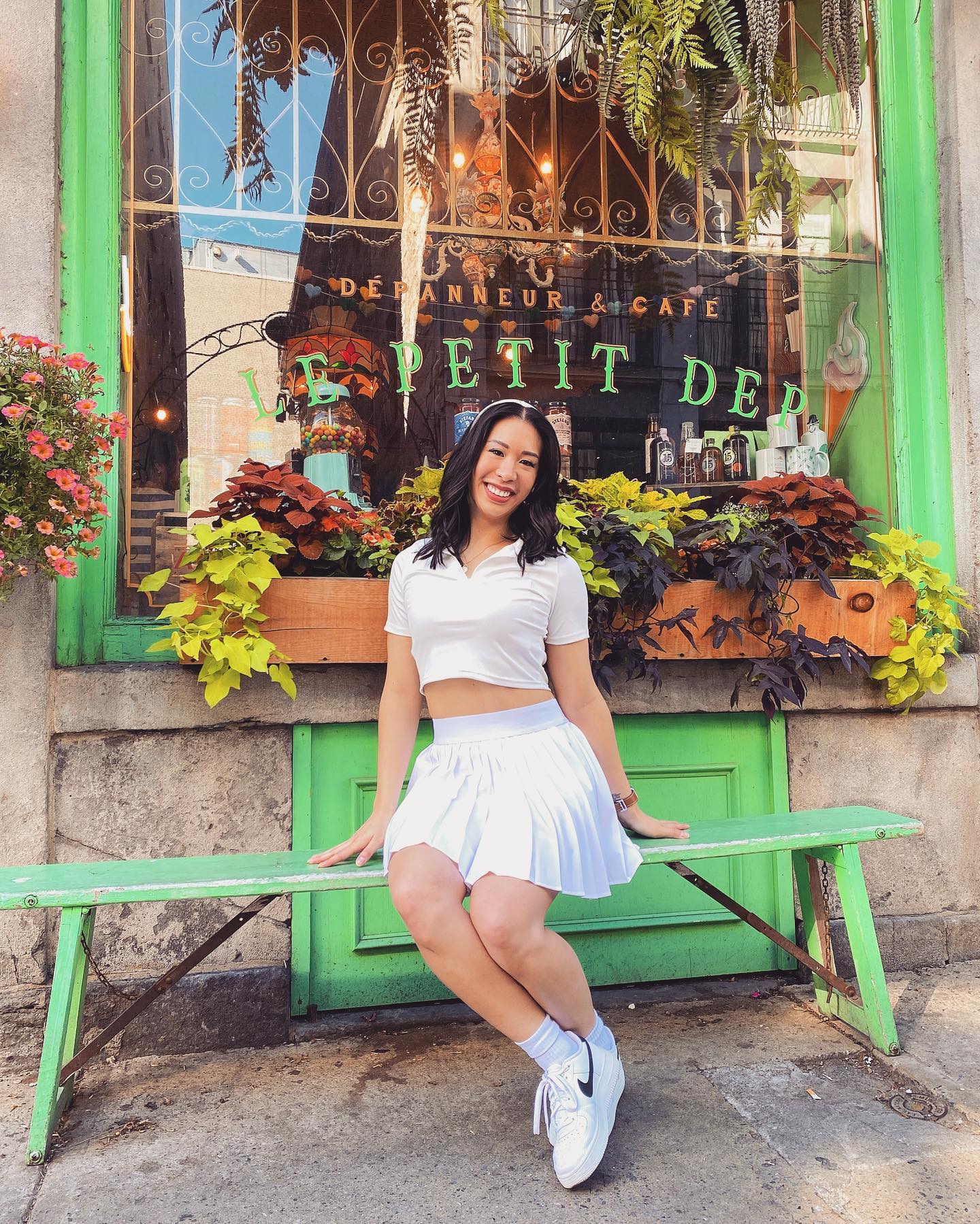 Classic Polo Shirt with Pleated Skirt