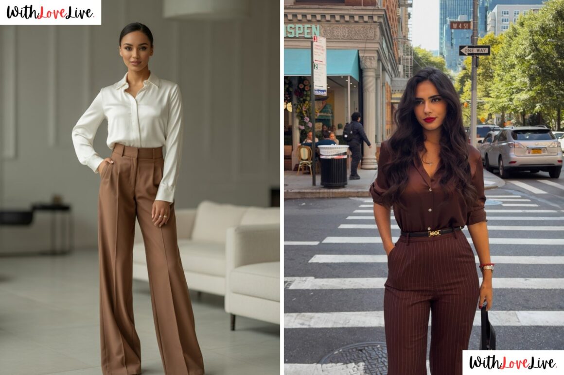 Coffee Brown Pants Outfit