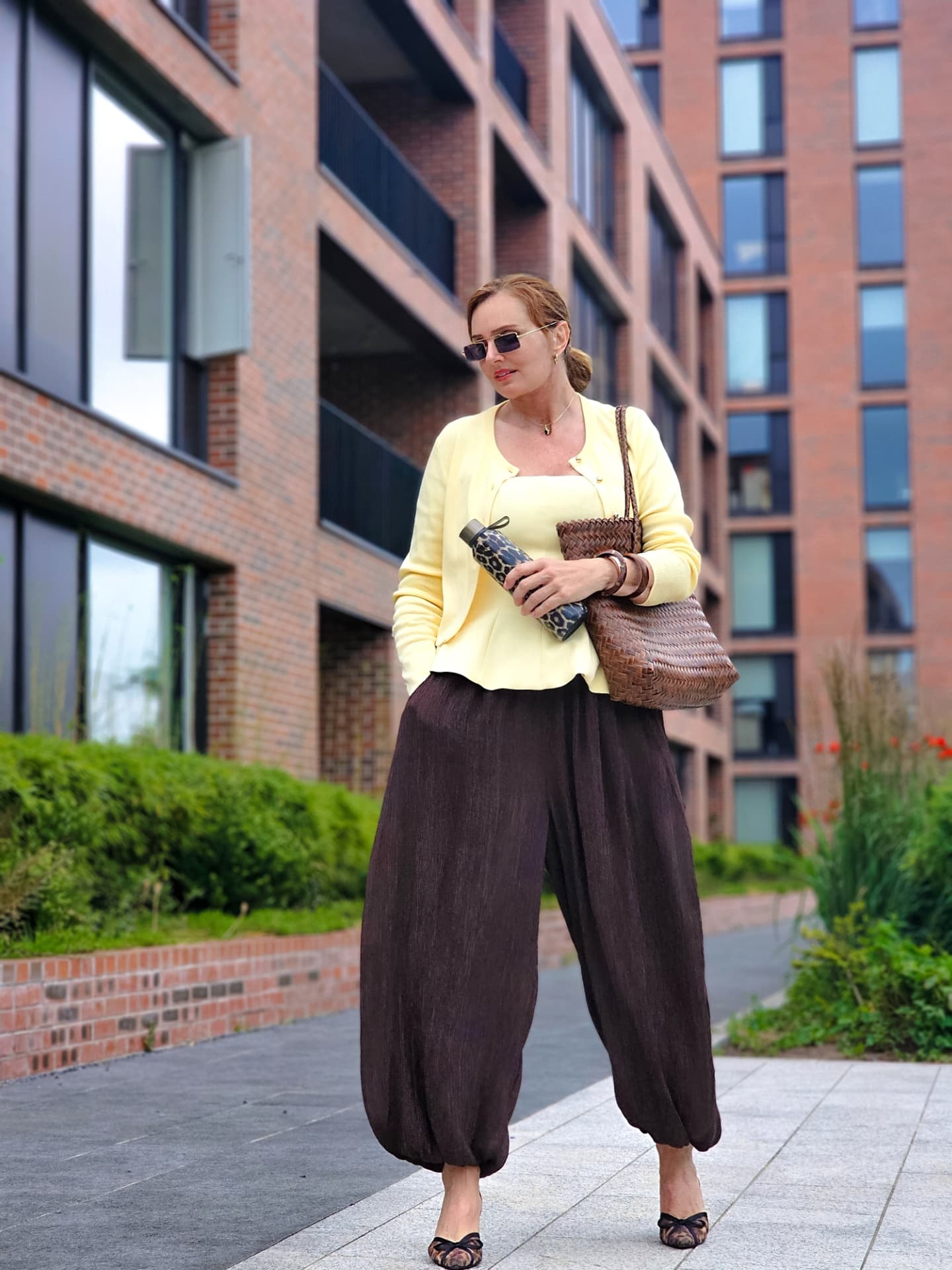 Coffee brown aladdin trousers