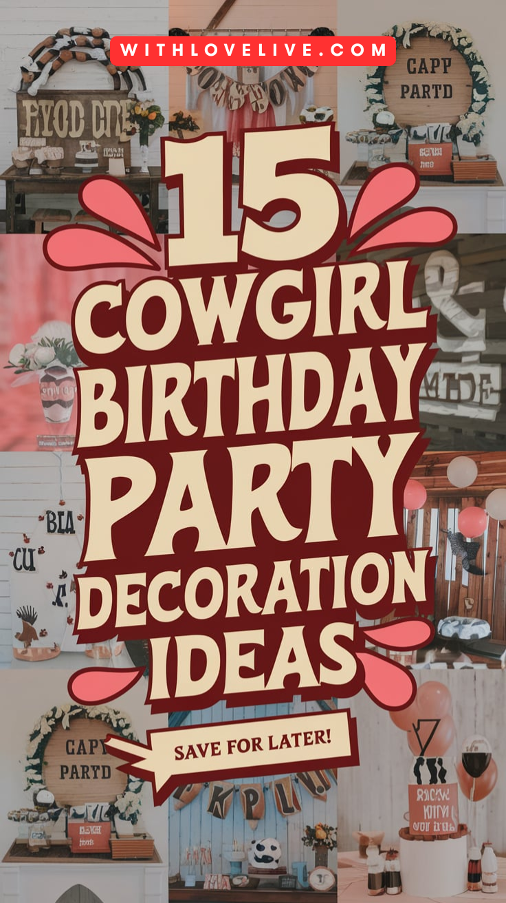 Cowgirl Birthday Party Decoration Ideas