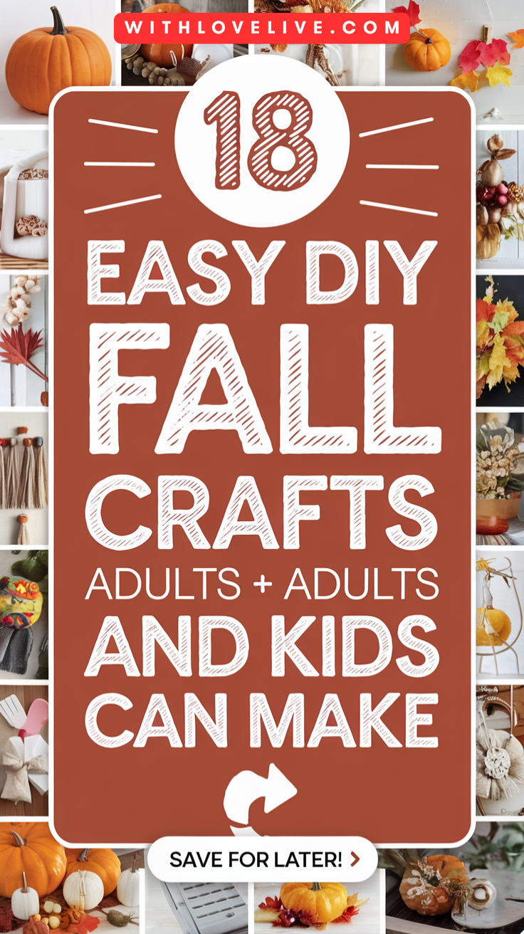 DIY Fall Crafts Adults and Kids