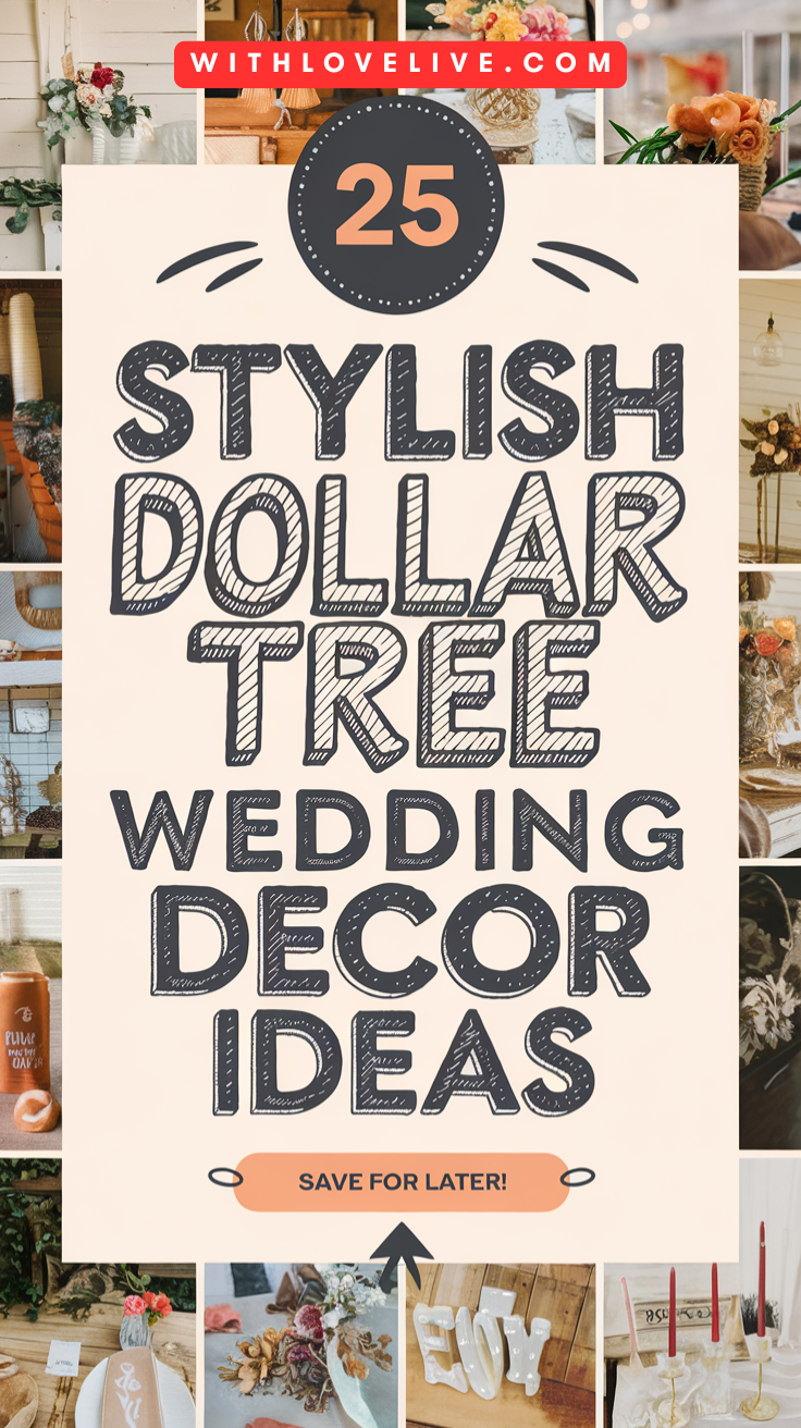 Dollar Tree Wedding Decor