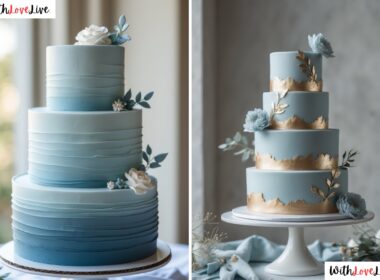 Dusty Blue Wedding Cake Ideas