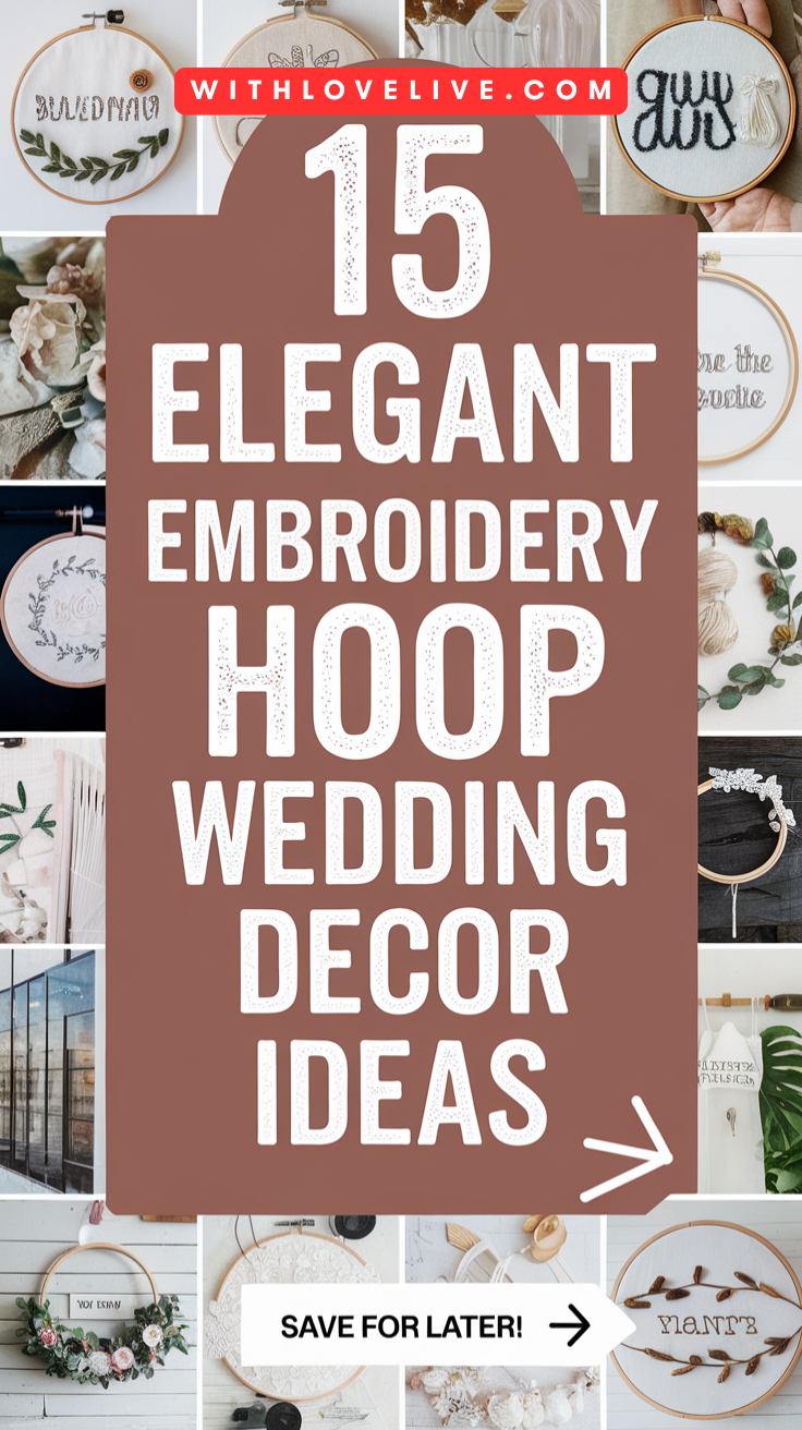 Embroidery Hoop Wedding Decor