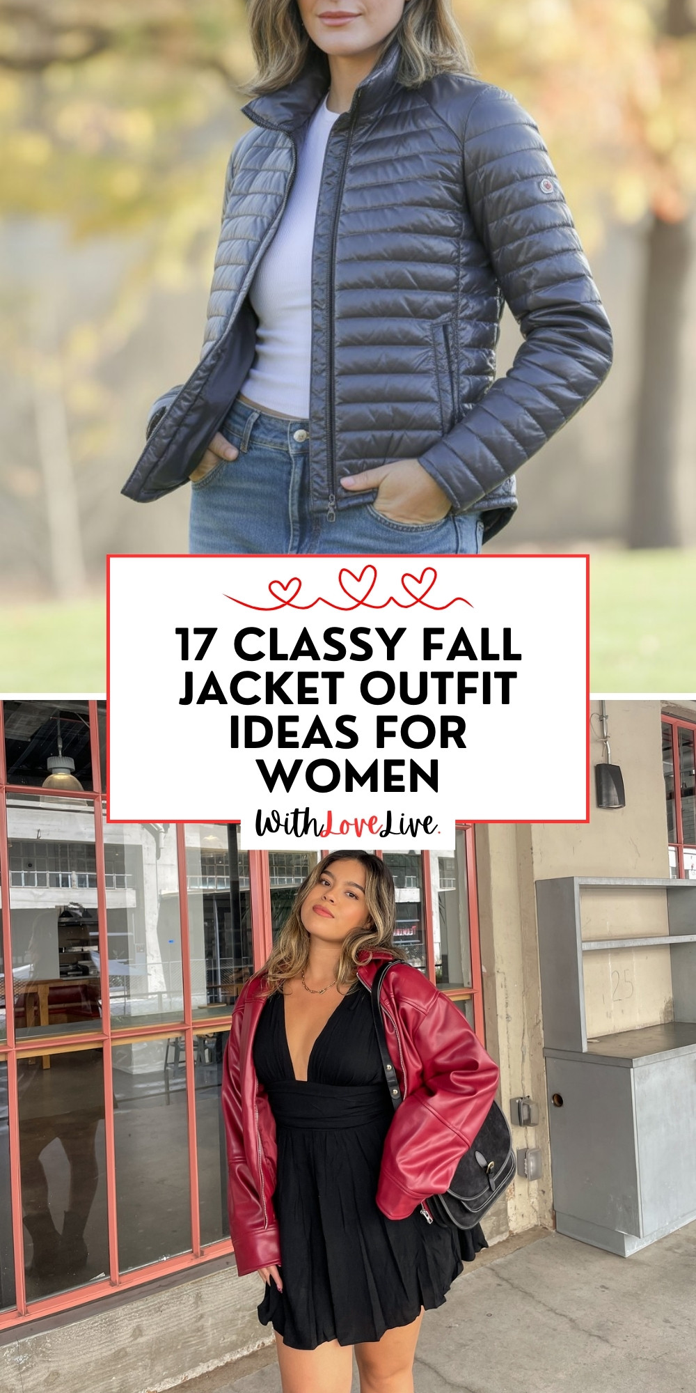 Fall Jacket Outfit Ideas -pin