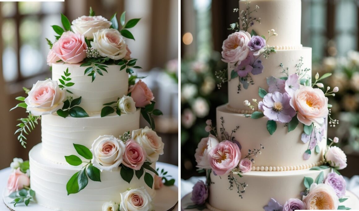 Floral Wedding Cake Ideas