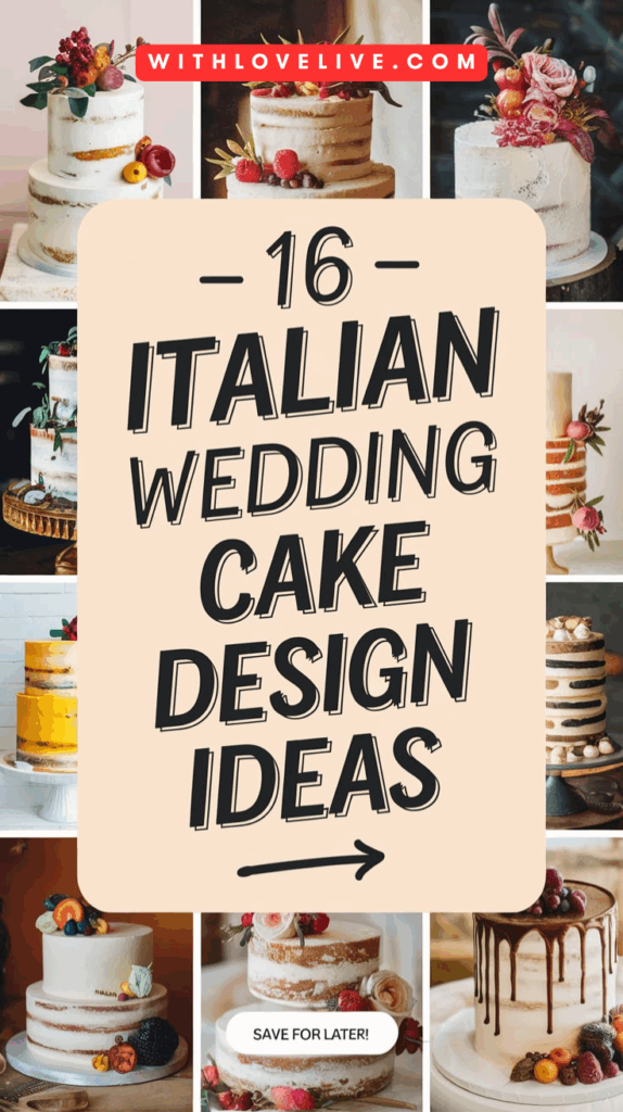 Elegant Italian Wedding Cake Design: Timeless Elegance for Your Big Day