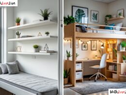 Lofted Bed Dorm Room Decor