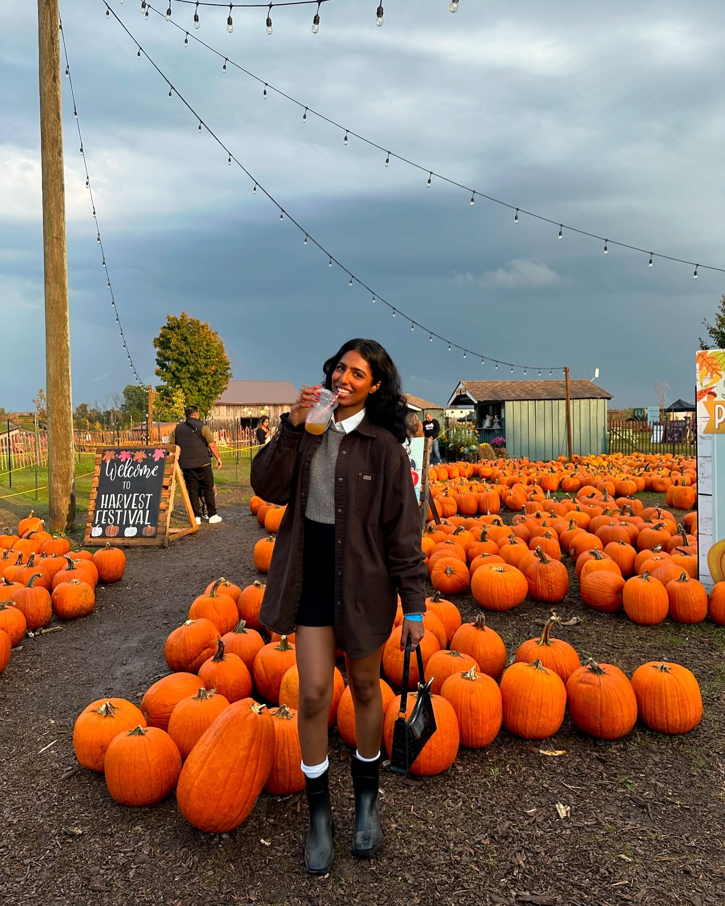 Oversized Bat Jacket with Mini Skirt