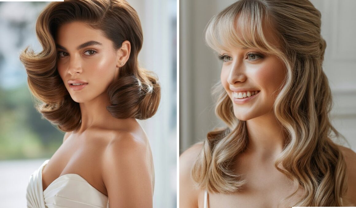 Wedding Hairstyles For Heart-Shaped Face