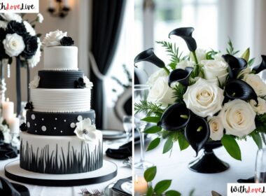 black white wedding