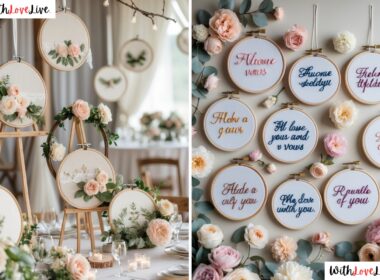 embroidry hoop wedding decor