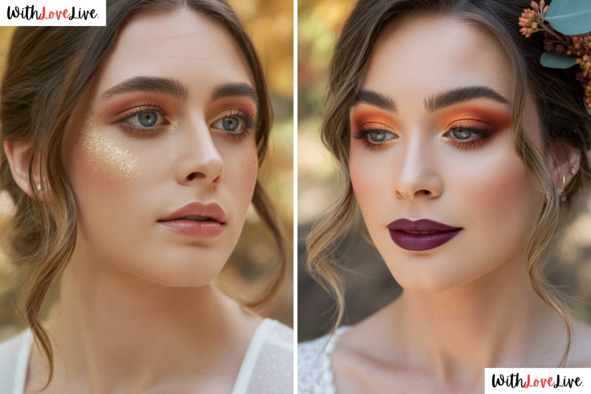 fall wedding makeup