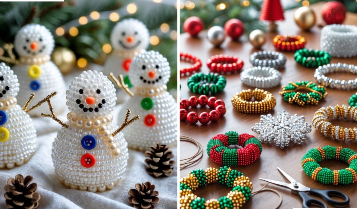 15 Creative and Fun Christmas Beads Craft Ideas