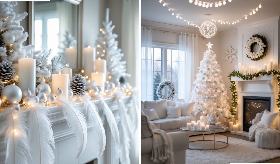 All White Christmas Decor