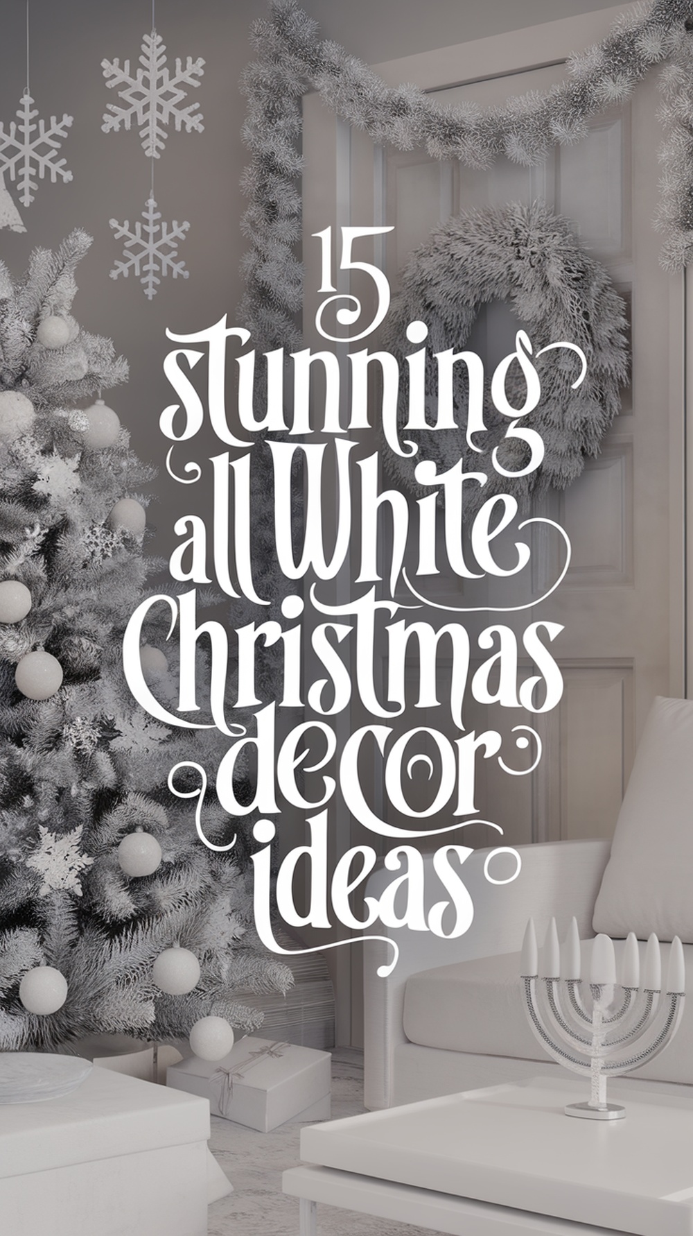 All White Christmas Decor