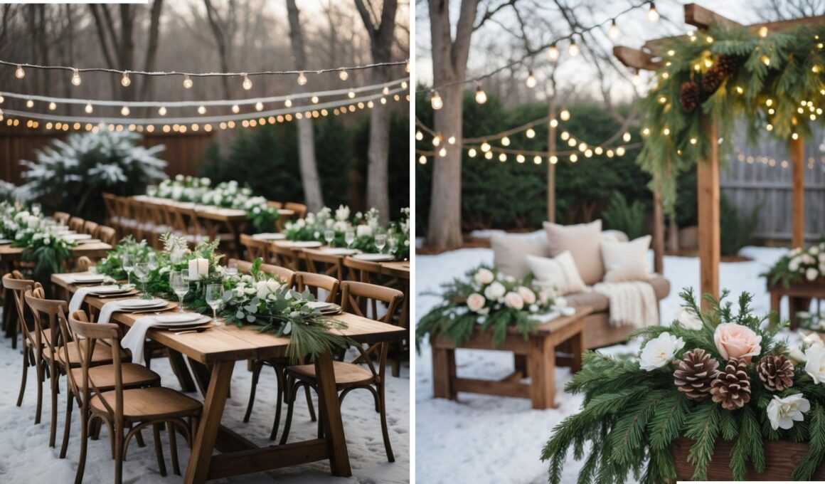 Backyard Winter Wedding Ideas